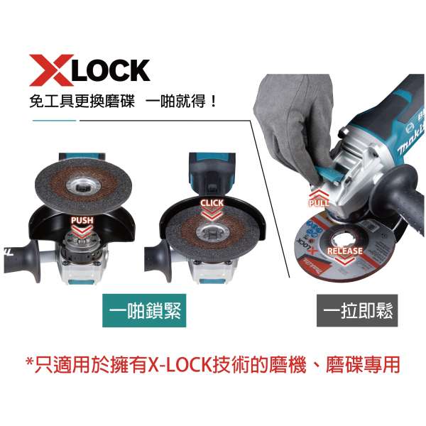充電式角向磨光機 (5") (X-LOCK) DGA519 10