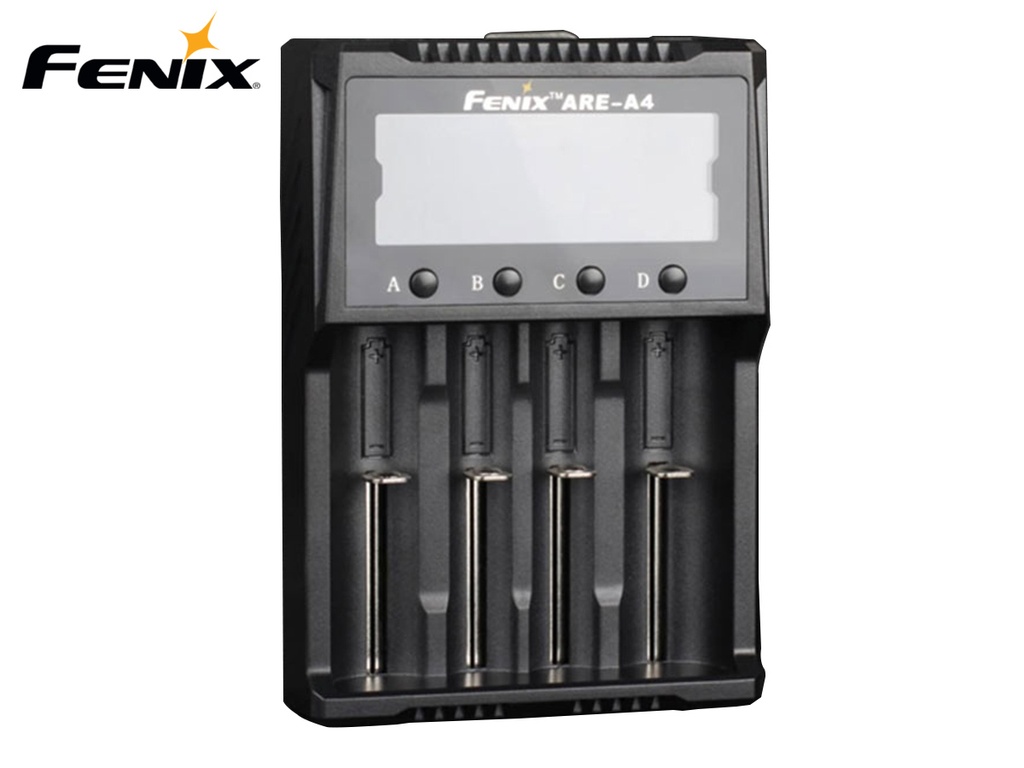 Fenix ARE-A4 四槽 LCD 18650 26650 16340 21700 AA AAA C充電器