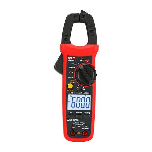 [UT204P] UNI-T UT-204+ 鉗表4000 計數自動量程NCV 測量 AC DC / 電阻 萬用錶